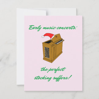 Olivia Organ Christmas Stocking Holiday Card