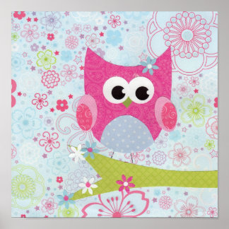 Olivia Owl Poster