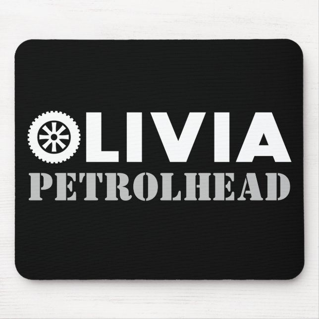 Olivia Petrol Head Mouse Mat (Front)