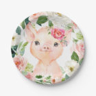 Olivia Pigsley Pig 7" Dessert Plate - Baby Shower