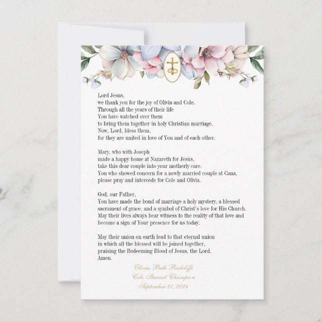 Olivia Prayer Cards (2)  (Front)