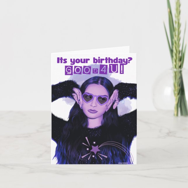 Olivia Rodrigo Birthday Card, Fans Card (Front)