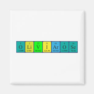 Olivia-Rose periodic table name magnet