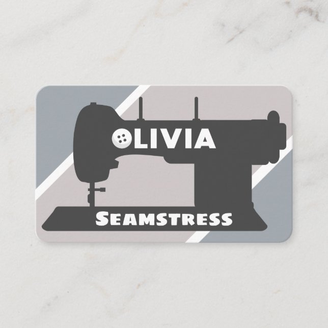 Olivia Seamstress Business Card (Front)