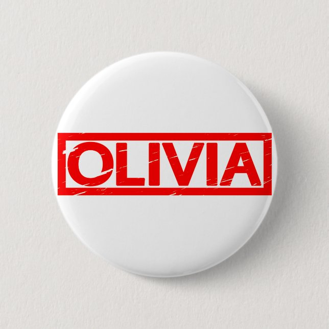 Olivia Stamp 6 Cm Round Badge (Front)