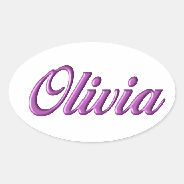 Olivia sticker name (Front)