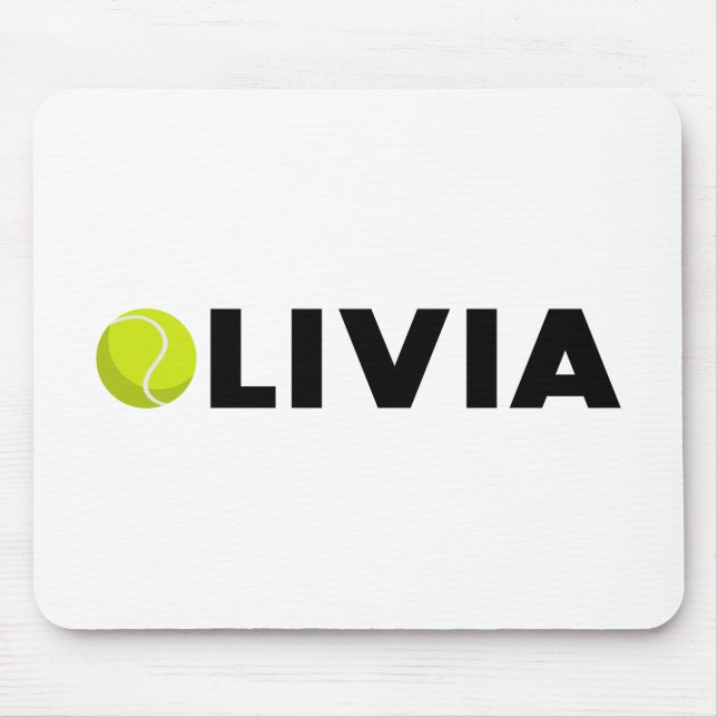 Olivia Tennis Mouse Mat (Front)
