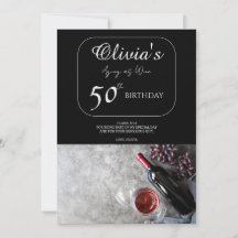 Olivia's 50th Birthday Thank you card