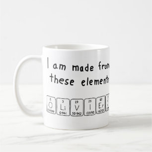Oliviero periodic table name mug