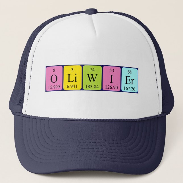 Oliwier periodic table name hat (Front)