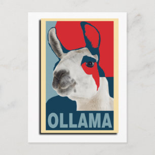 Ollama Obama - Postcard