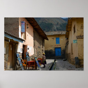 Ollantaytambo, Peru, Museum Street Poster