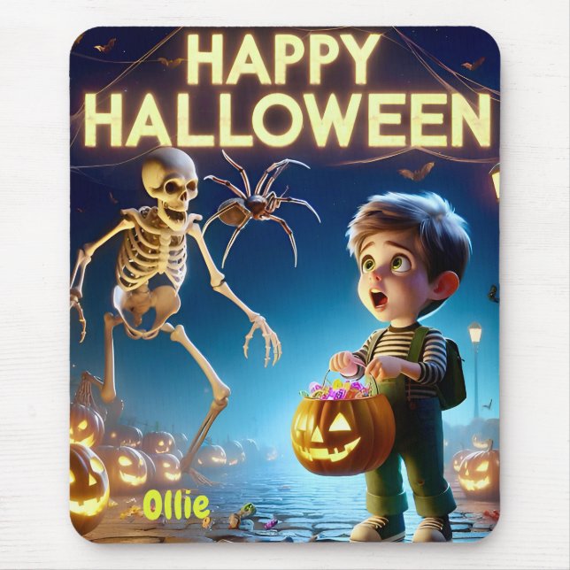 OLLIE ~ Happy Halloween ~ Mousepad (Front)