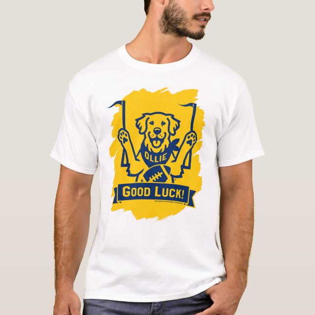 Ollie the Lucky Dog Men's T-Shirt (Front)