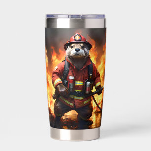 Ollie The Otter Fire Fighter, Insulated Tumbler