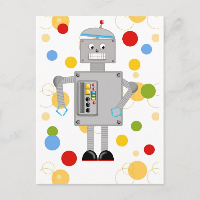 Ollie The Robot Postcard (Front)