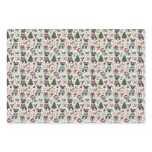 Ollie the sweet mini Schnauzer wrapping paper