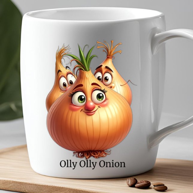 OLLY ONION Funny Novelty Mother's Day Office Gift Coffee Mug (Home Gifts for her Mothers Day Christmas foodie office gifts coworkers white elephant funny novelty )