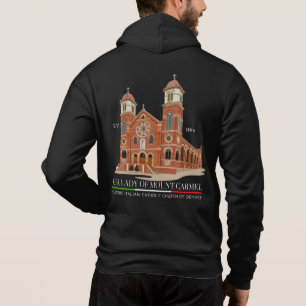 OLMC Logo (back) Men's Full-Zip Hoodie Black