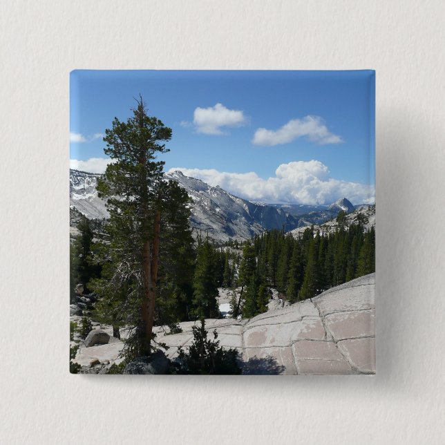 Olmsted Point III in Yosemite National Park 15 Cm Square Badge (Front)