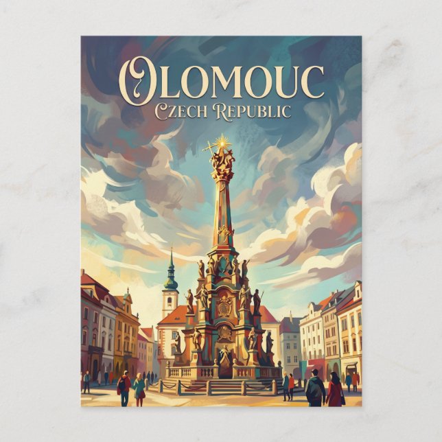 Olomouc Czech Republic Postcard (Front)