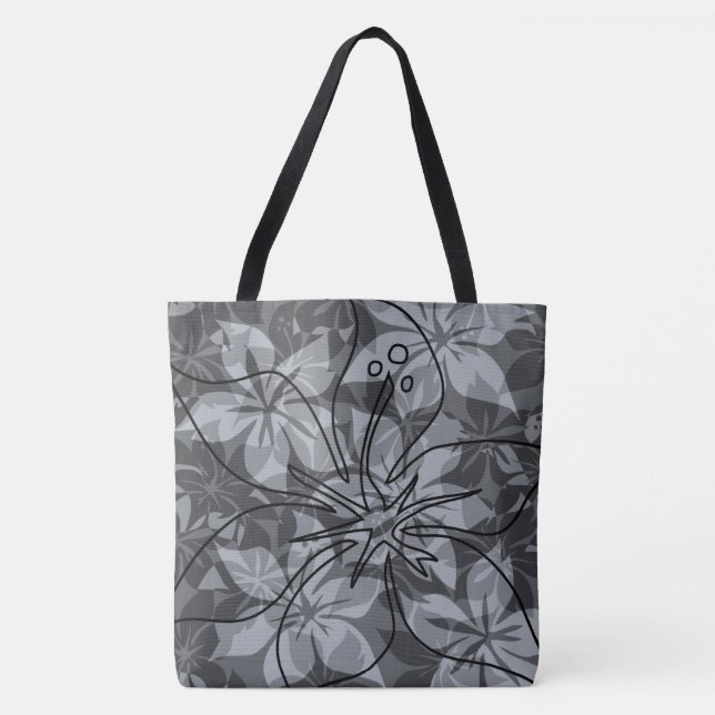 Olowalu Hibiscus Hawaiian Camo Beach Bag (Front)