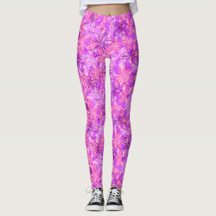 Olowalu Hibiscus Hawaiian Camo Floral Leggings