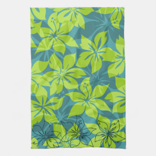 Olowalu Hibiscus Hawaiian Kitchen Towel