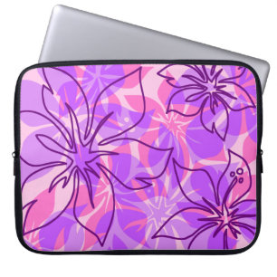 Olowalu Hibiscus Hawaiian Neoprene Wetsuit Laptop Sleeve
