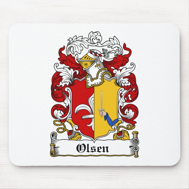 Olsen Family Crest Mouse Mat (Front)