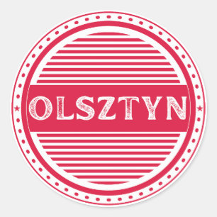 Olsztyn City Pride Emblem – Polish Identity Classic Round Sticker