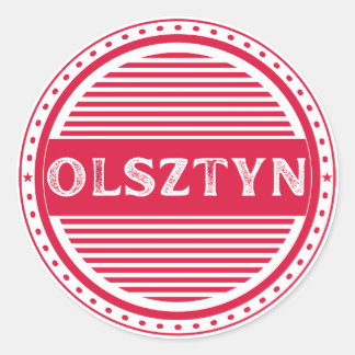 Olsztyn City Pride Emblem – Polish Identity Classic Round Sticker