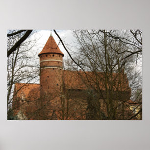 Olsztyn Medieval Gothic Castle Poster
