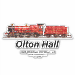 Olton Hall Vintage Steam Train English Locomotive 