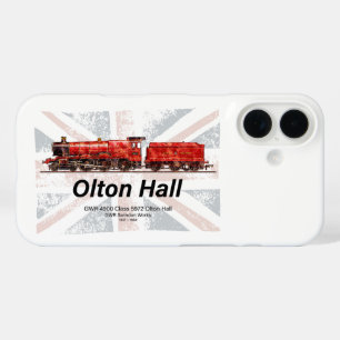 Olton Hall Vintage Steam Train English Locomotive  iPhone 16 Case