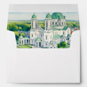 OLV Basilica Watercolor Envelope