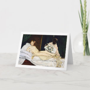 Olympia, Edouard Manet, 1863 Card