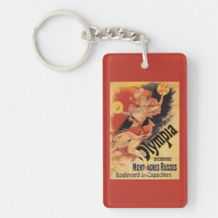 Olympia Nightclub Girl Crashing Cymbals Key Ring