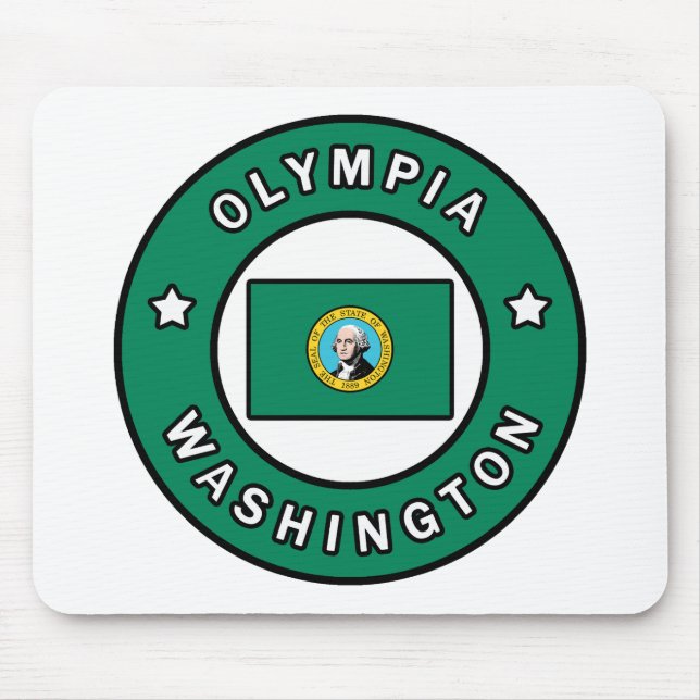 Olympia Washington Mouse Mat (Front)