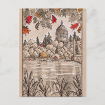 Olympia Washington State Capitol Building and Lake