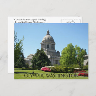 Olympia, Washington State Capitol Travel Photo Postcard