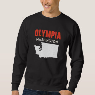 Olympia Washington USA State America Travel Washin Sweatshirt