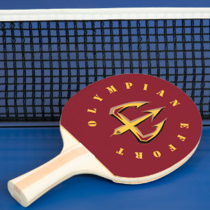 "Olympian Effort" Ping Pong Paddle