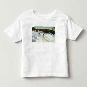 Olympic Bobsled Run View on Mt. Van Hoevenberg Toddler T-Shirt