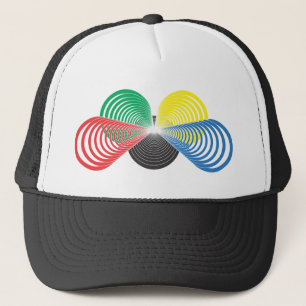 Olympic Circles Perspective Trucker Hat