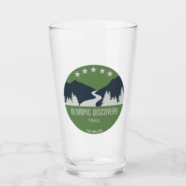 Olympic Discovery Trail Washington State Glass (Front)