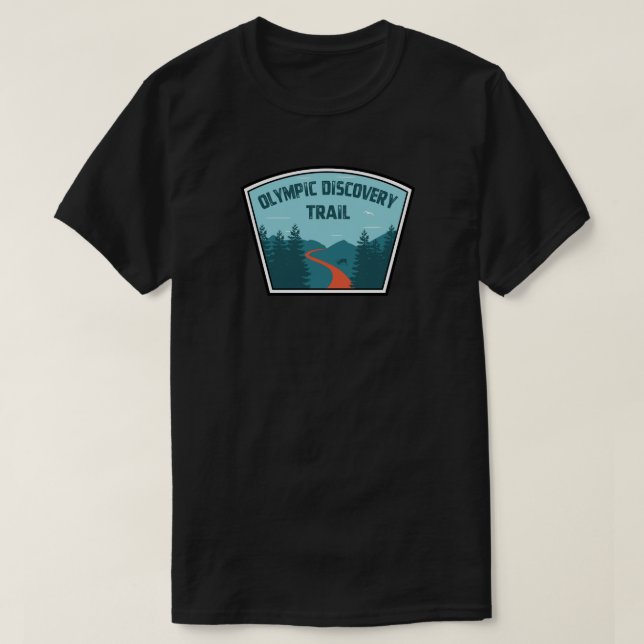 Olympic Discovery Trail Washington State T-Shirt (Design Front)