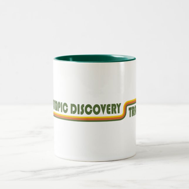 Olympic Discovery Trail Washington State Two-Tone Coffee Mug (Center)