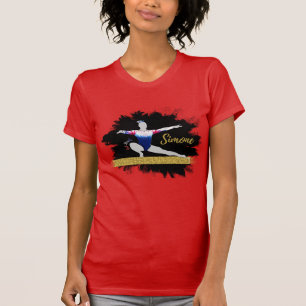 Olympic Gymnast Silhouette Art  T-Shirt