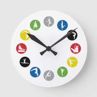 Olympic Gymnastics Wall Clock